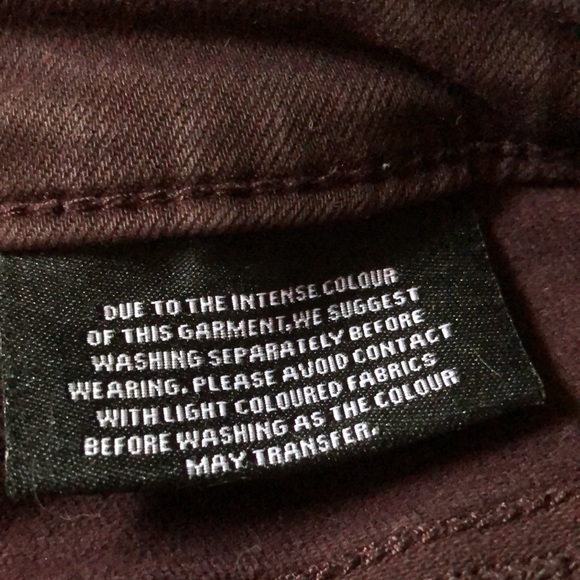 Buffalo by David Bitten Jeans Pants Womens size 14 Dark Burgundy Retro-wash NM - Picture 4 of 5